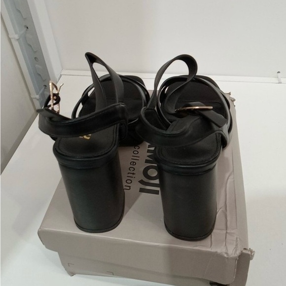 Amoji Women's Platform Heeled Sandals with 1.4 inch Platform &4.3 Inch Heel - Picture 6 of 10